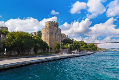 İstanbul Türkiye 'deki Rumeli Kalesi