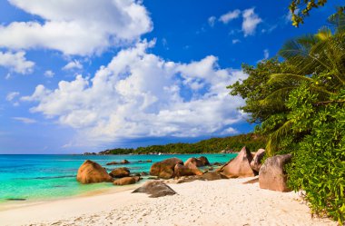 plaj anse lazio Adası praslin, Seyşel Adaları