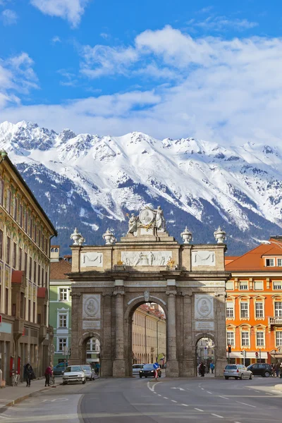 Triumf oblouk - Rakousko innsbruck — Stock fotografie