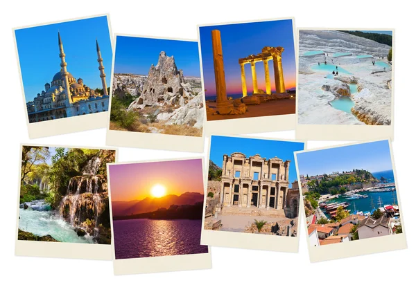 Türkiye'de seyahat fotoğraf yığını
