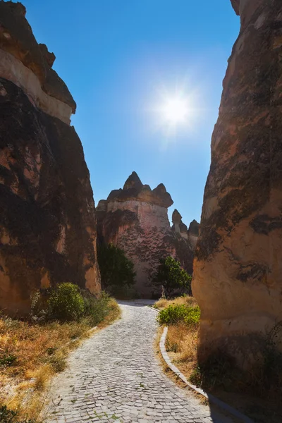 Rock formations in Cappadocia Turkey — Stock Photo, Image