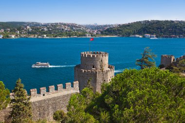 Rumeli Fortress at Istanbul Turkey clipart