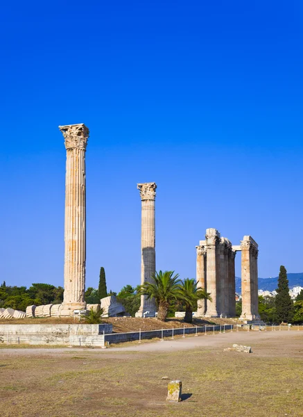 Tempel van de Olympische zeus in Athene, Griekenland — Stockfoto