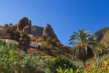 Hermigua valley in La Gomera island - Canary clipart