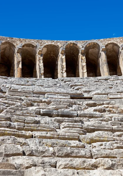 Starý amfiteátr aspendos v antalya, Turecko — Stock fotografie