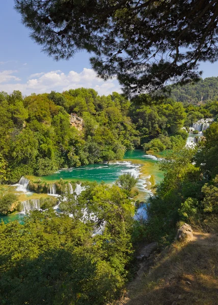 Waterfall KRKA in Croatia — Stock Photo, Image