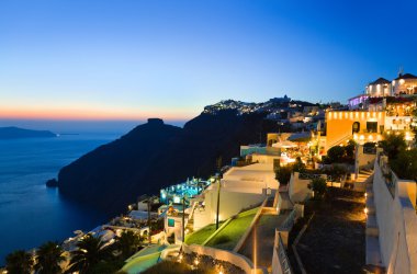 Santorini günbatımı - Yunanistan