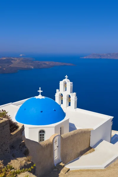 Santorini Kilisesi - Yunanistan — Stok fotoğraf