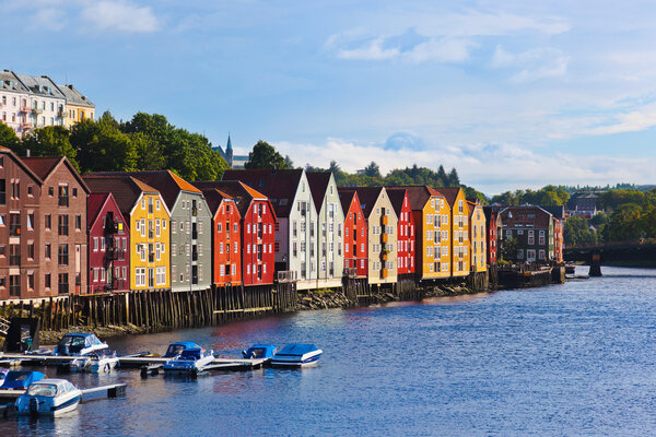 Cityscape of Trondheim, Norway