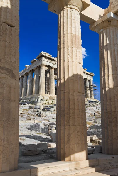 Entrada para Acrópole em Atenas, Grécia — Fotografia de Stock