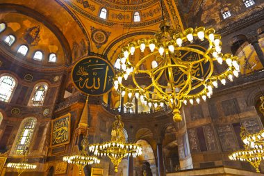 Ayasofya mozaik iç sophia istanbul Türkiye