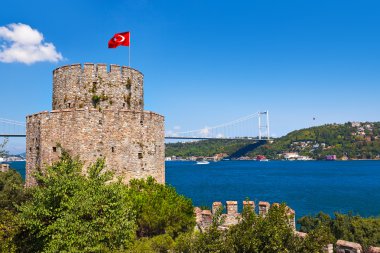 Rumeli Fortress at Istanbul Turkey clipart