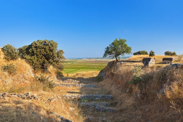 Oude ruïnes in troy Turkije — Stockfoto