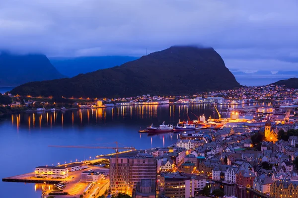 Panoráma města alesund - Norsko — Stock fotografie