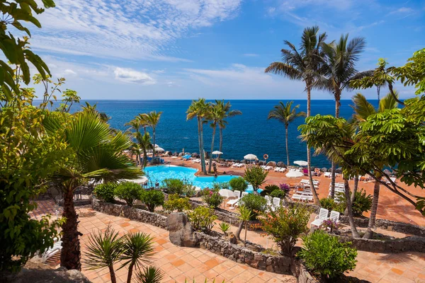 Zwembad op tenerife island - Canarische — Stockfoto