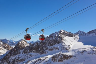 dağlarda Kayak - Innsbruck Avusturya