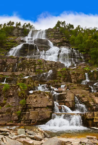 Tvinde wasserfall - norwegen — Stockfoto