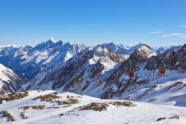 Comprensorio sciistico di montagna - Innsbruck Austria — Foto Stock