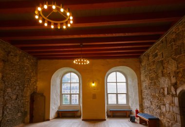 Retro interior in fortress - Bergen Norway clipart