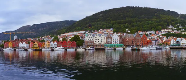 Bergen Noorwegen panorama — Stockfoto