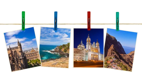 Spagna viaggi fotografici su mollette — Foto Stock