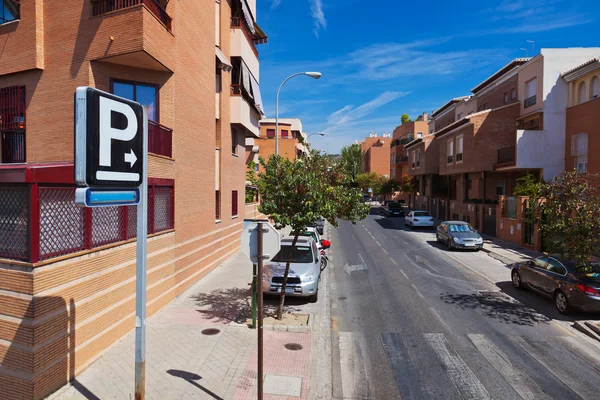 Street at Granada Spain — Stock Photo, Image