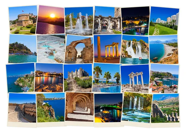 Stack of Antalya Turkey travel images — Stock Photo, Image