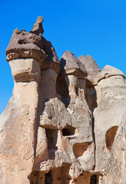 Fairy schoorstenen (rotsformaties) in Cappadocië, Turkije — Stockfoto