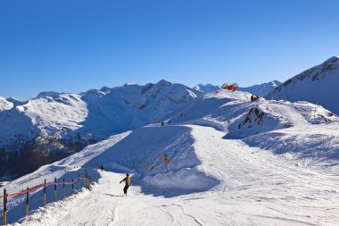 Dağlar kayak merkezi Bad Gastein - Avusturya