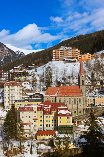 Dağlarda Kayak resort bad gastein, Avusturya — Stok fotoğraf