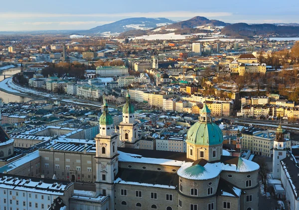 Salzburg Austria at sunset — Stock Photo, Image