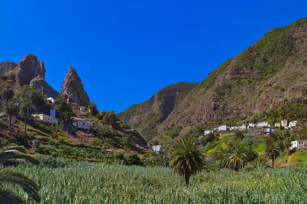 Valle di Hermigua nell'isola di La Gomera - Canarie — Foto Stock