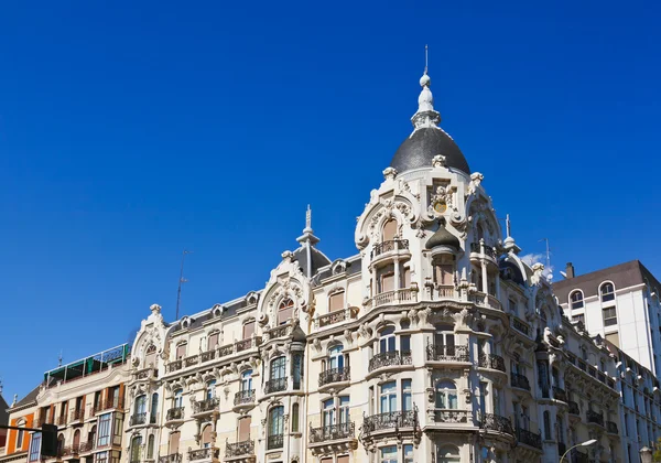 Street and houses at Madrid Spain — Stock Photo, Image