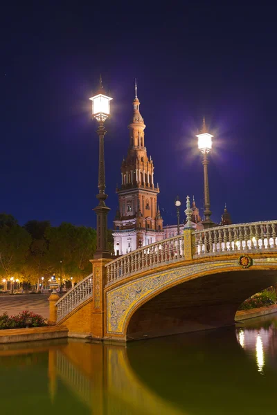 Paleis bij het Spaanse vierkant in sevilla Spanje — Stockfoto