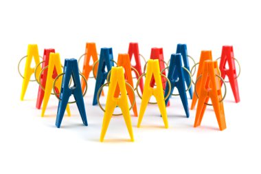 Grup clothespins ile