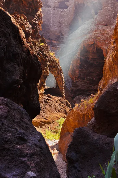 Famoso canyon Masca a Tenerife - Canarie — Foto Stock