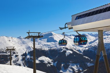 Dağlar kayak merkezi Bad Gastein - Avusturya