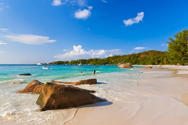 Beach anse lazio - Seychelle-szigetek — Stock Fotó