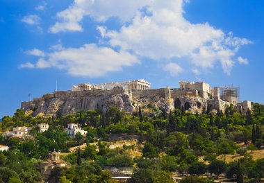 Atina, Yunanistan 'daki Akropolis' teki Parthenon tapınağı