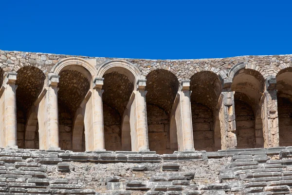 Eski amfitiyatro aspendos, antalya, Türkiye — Stok fotoğraf