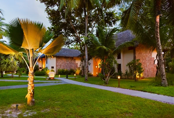 Hotel na ilha tropical - Seychelles — Fotografia de Stock