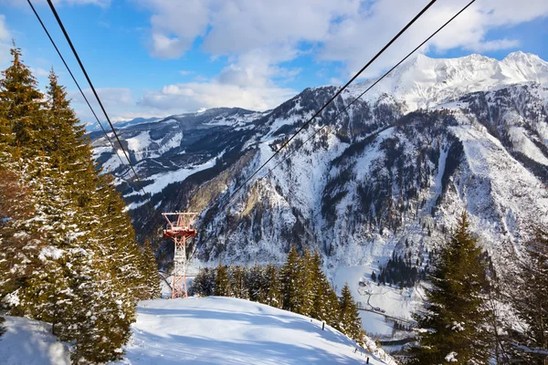 Bergen ski resort kaprun-Oostenrijk — Stockfoto