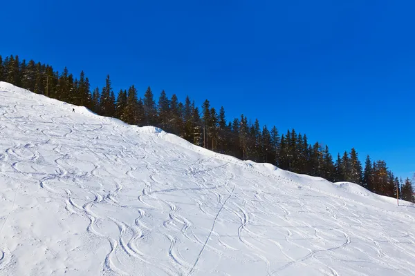 Pista de esquís de montaña — Foto de Stock