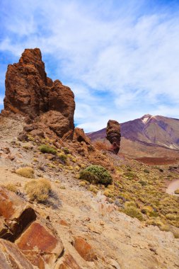 Tanrı Rock tenerife adasında - Kanarya teide yanardağı, parmak