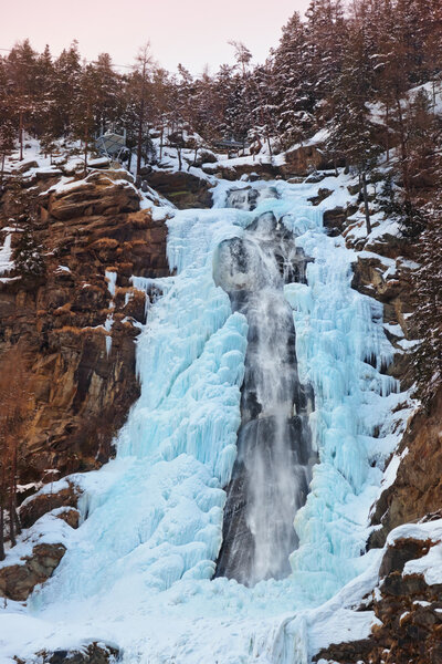 Waterfall Stuibenfall at Umhausen - Tirol Austria