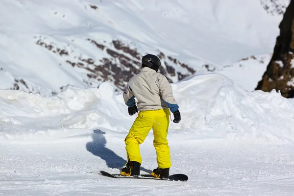 Skier at mountains ski resort Innsbruck - Austria — Stock Photo, Image