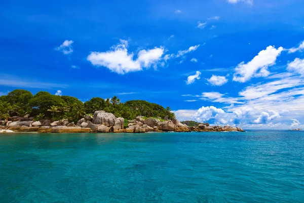 Ilha tropical nas seicheles — Fotografia de Stock