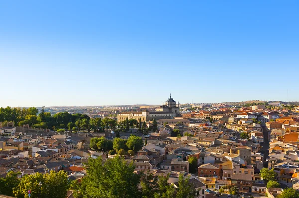 Toledo Hiszpania na zachodzie słońca — Zdjęcie stockowe