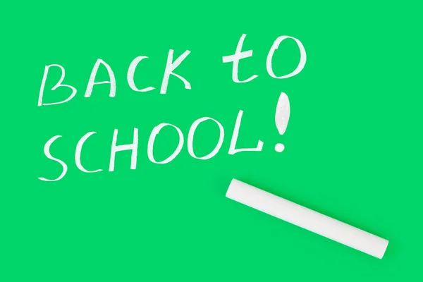 Chalk and Back to school on blackboard — Stock Photo, Image
