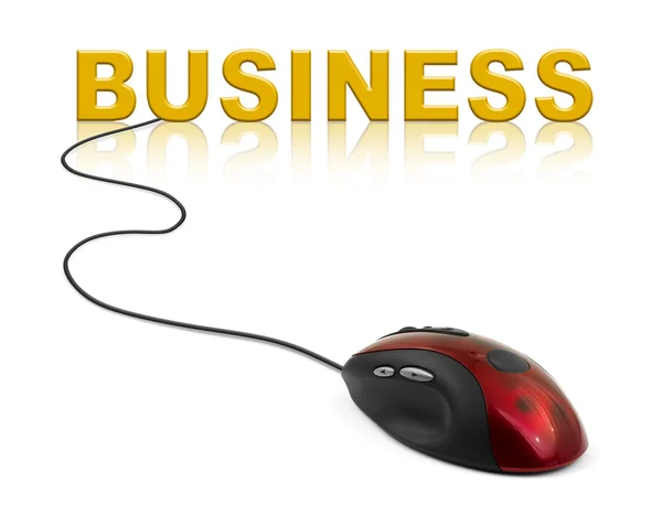 Dator mus och word business — Stockfoto